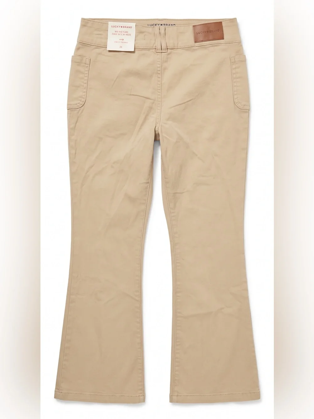 Lucky Brand Mid-Rise Flare Stretch Pants